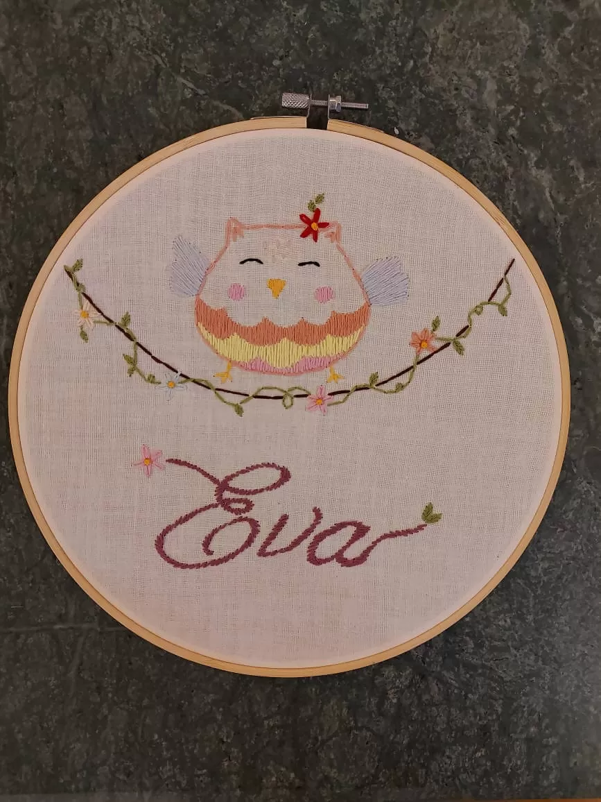 Embroidered hoop