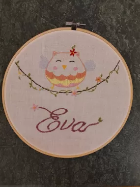 Embroidered hoop