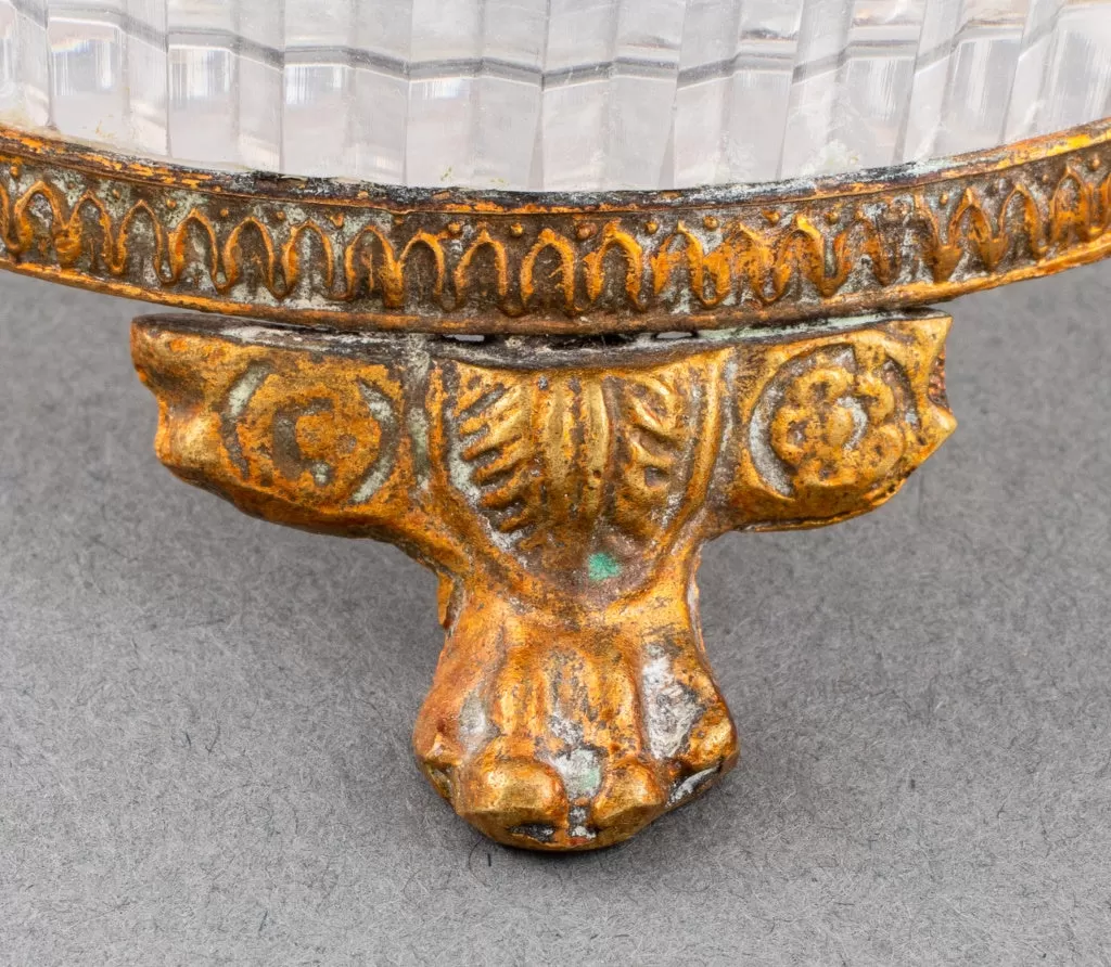 European Gilt Metal Mounted Cut Glass Bowl