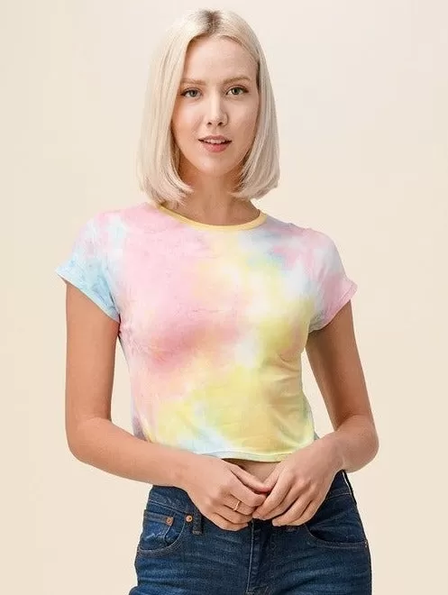 Exposure Tie Dye Crop Tee