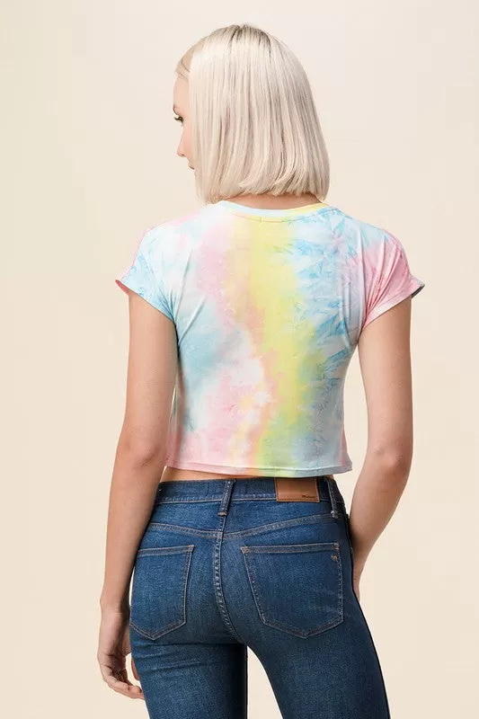 Exposure Tie Dye Crop Tee