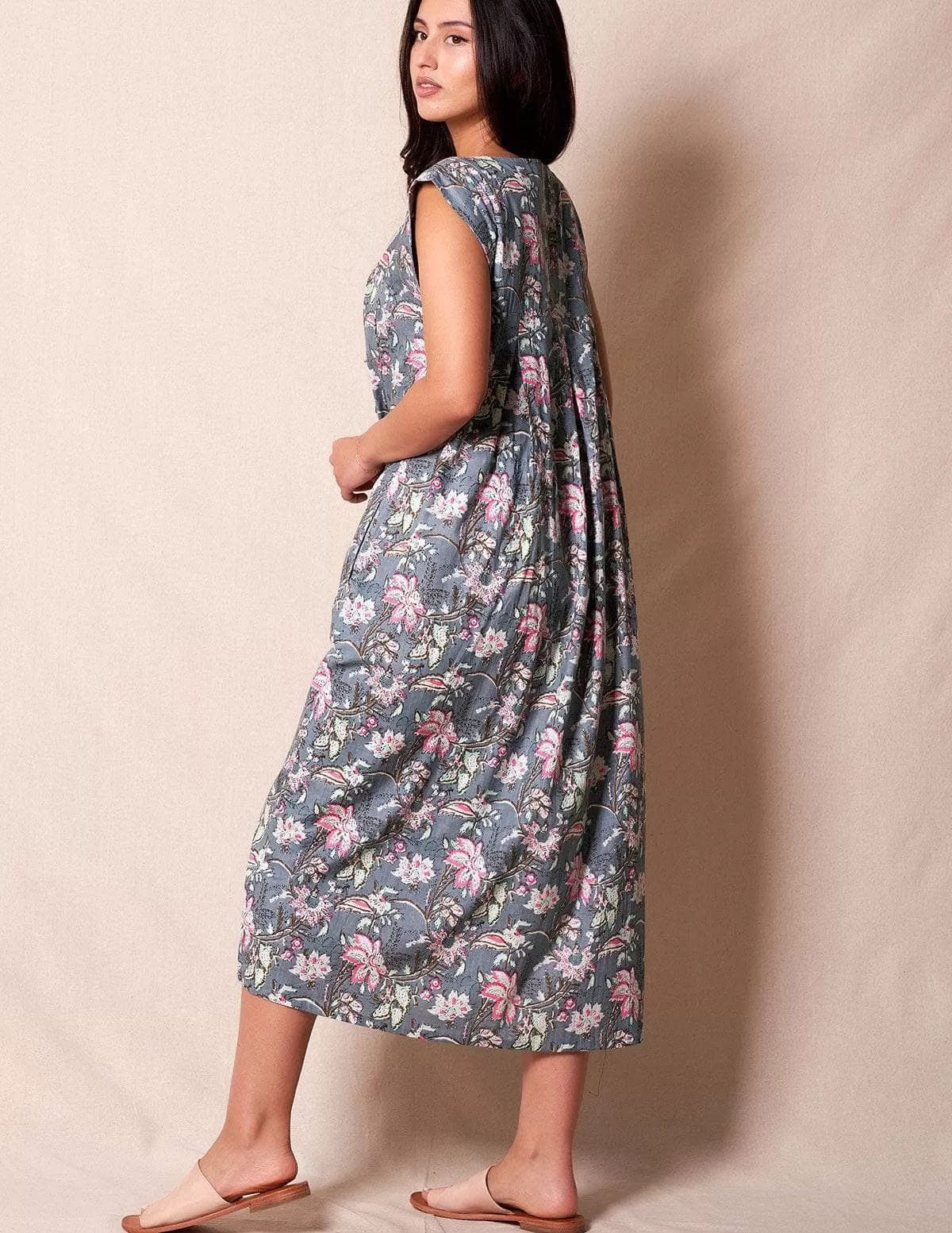 Fair Trade Amara Dress - Morning Mist