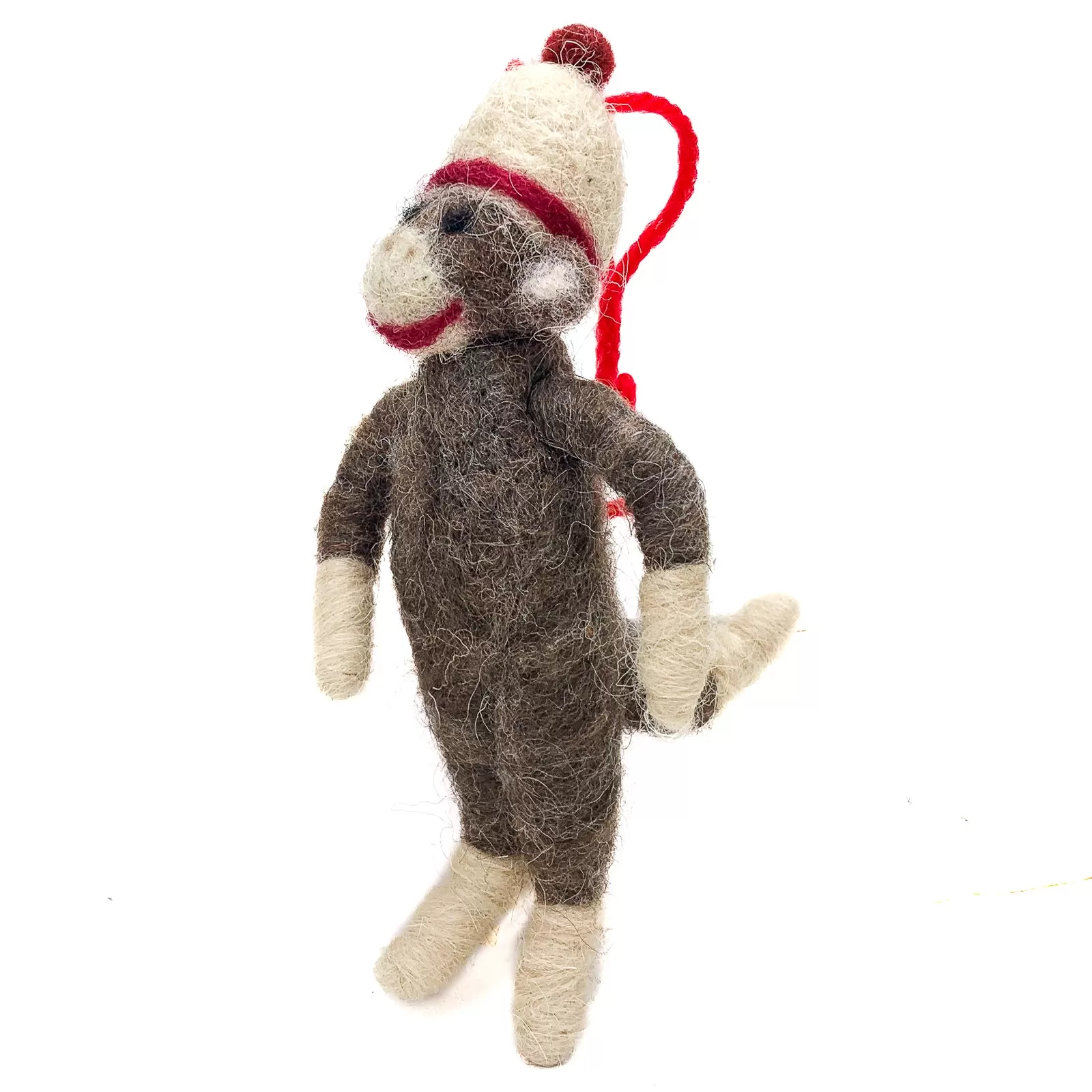 Felted Sock Monkey Ornament