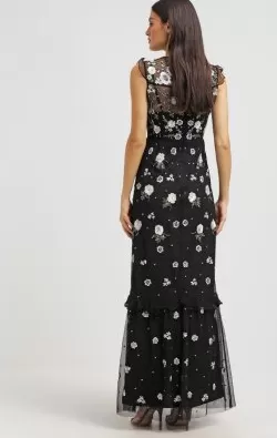 Floral Embroidered Gown