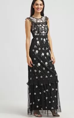 Floral Embroidered Gown