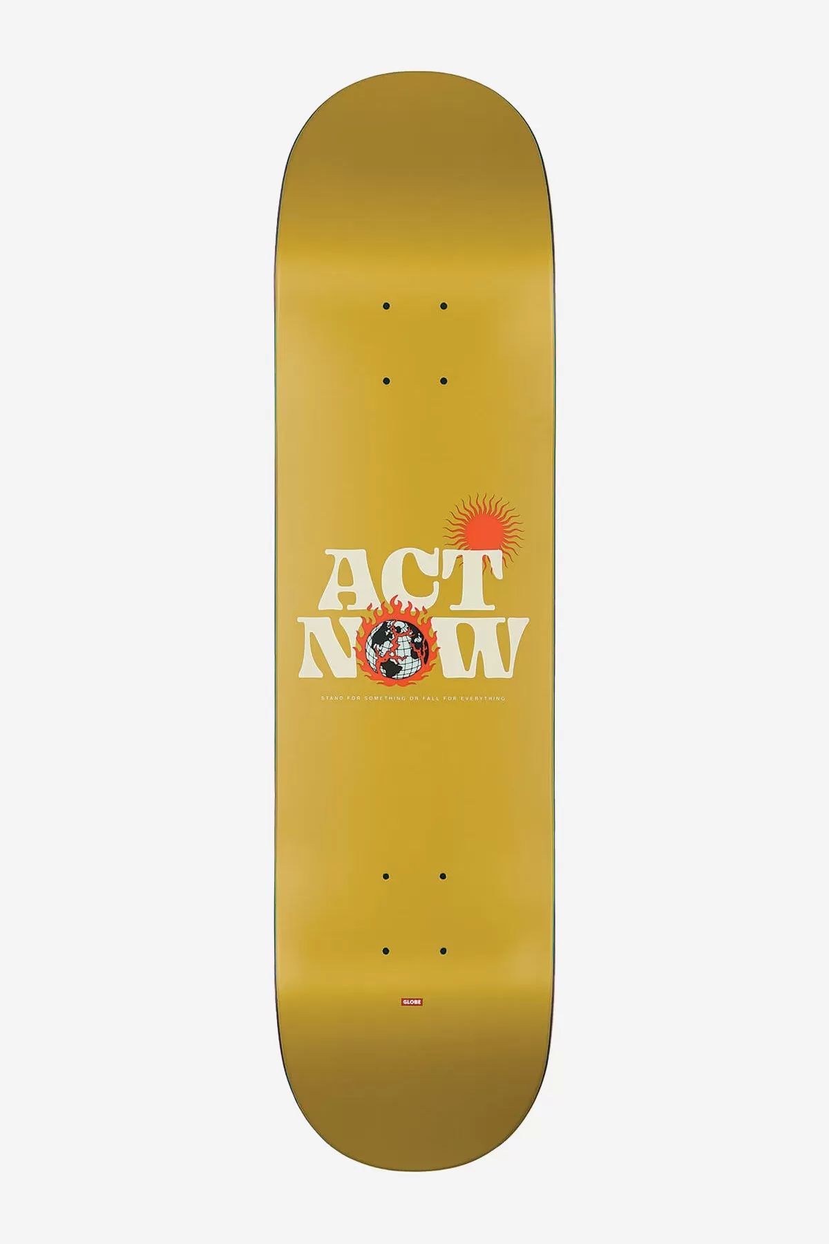 G1 Act Now - Mustard - 8.0 Skateboard Deck