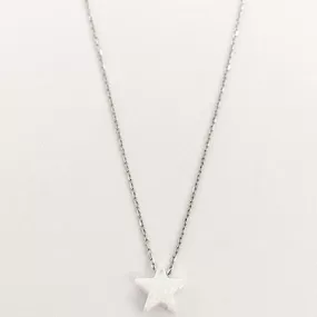 Gammie Opal Star Fine Chain Sterling Silver Necklace