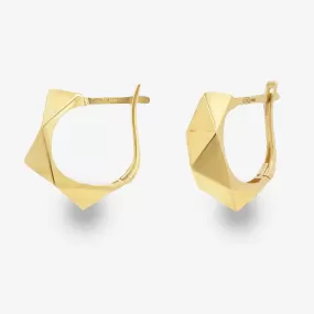 Geometric Huggie Earrings