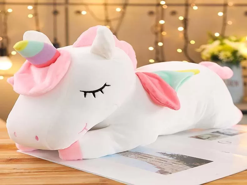 Giant Unicorn Plush Toy Soft Sitting Stuffed Popular Cartoon Unicorn Dolls Animal Horse Toys