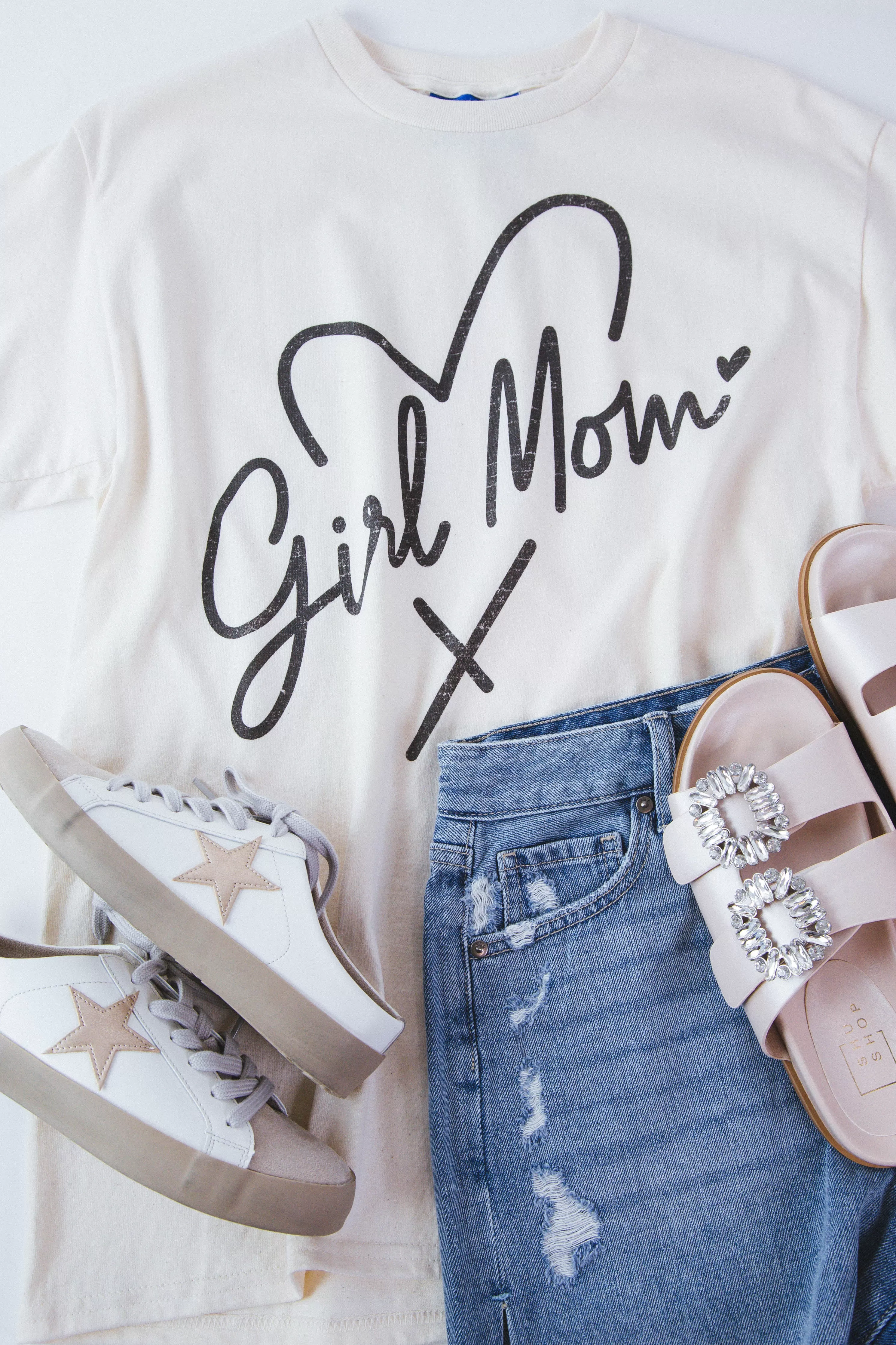 Girl Mama Graphic Tee, Ivory