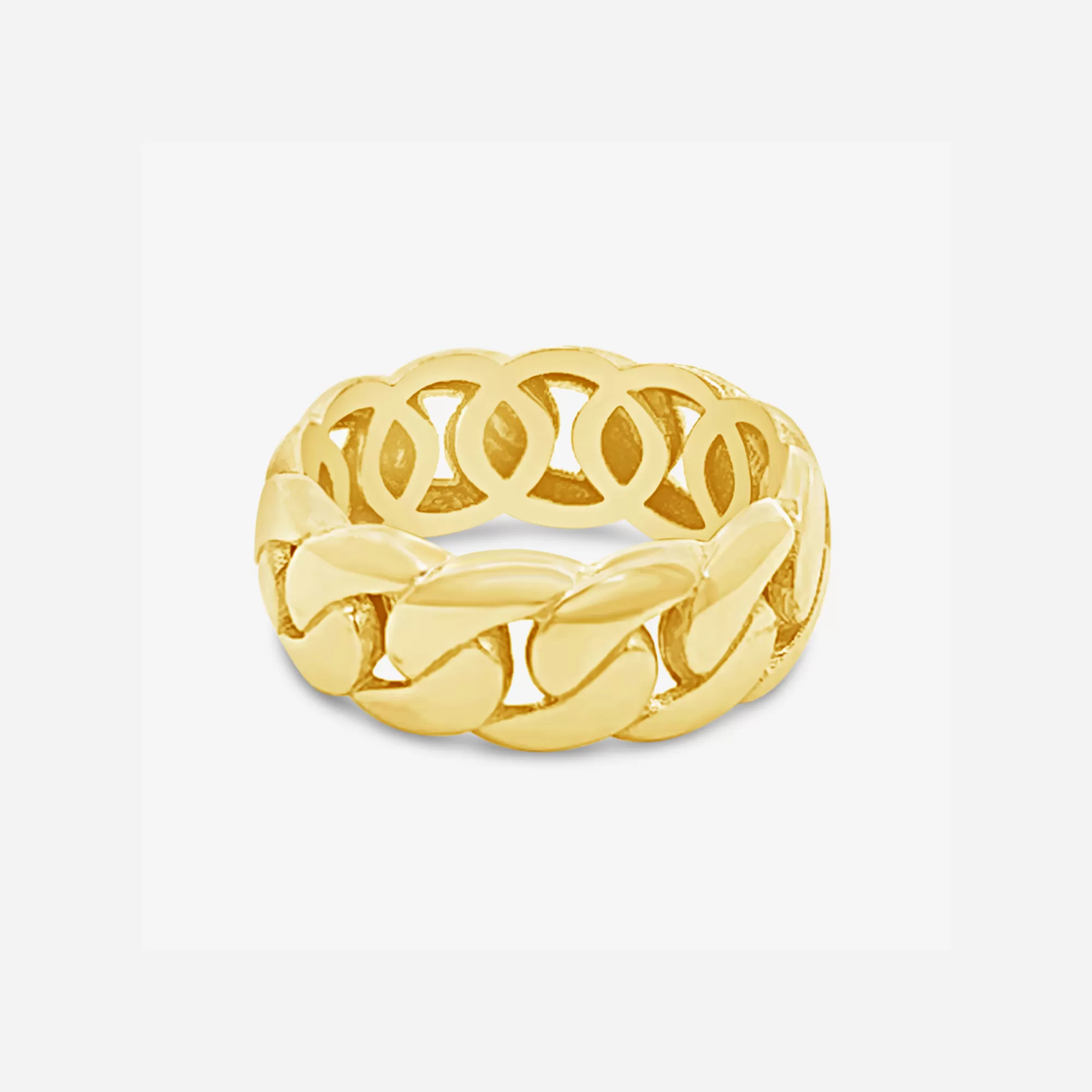 Gold Havana Link Eternity Ring