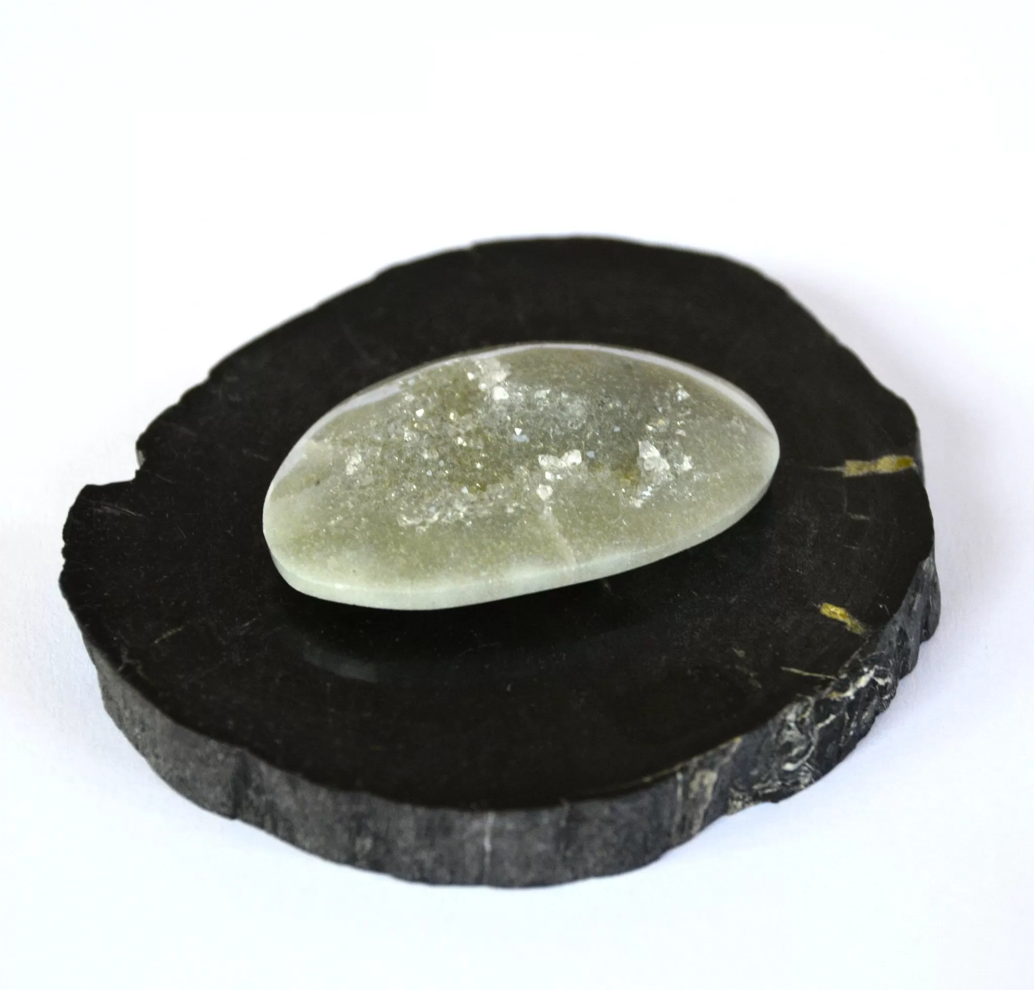 Green Gray Quartz Druzy