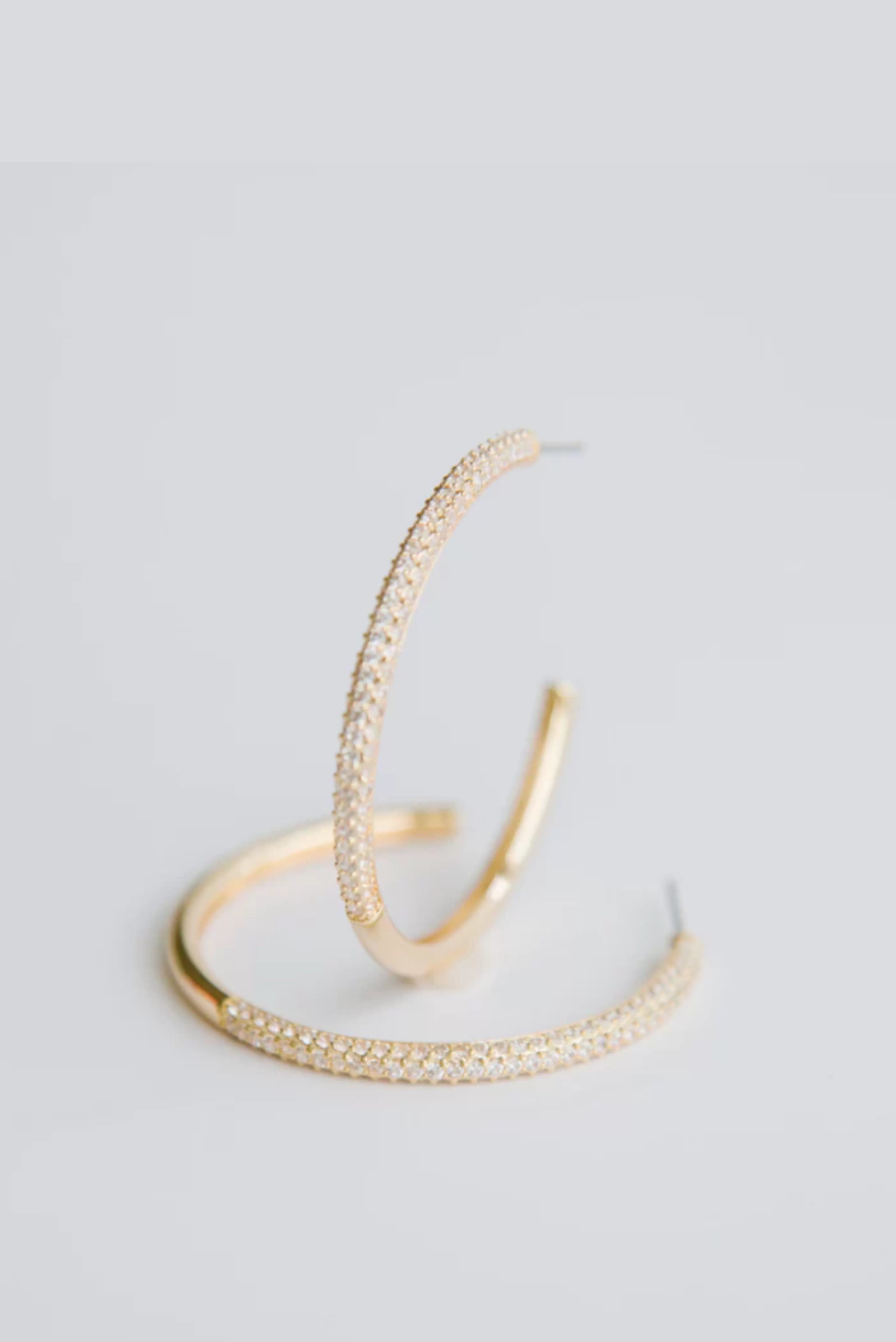 Gretchen Textured Gold Hoops