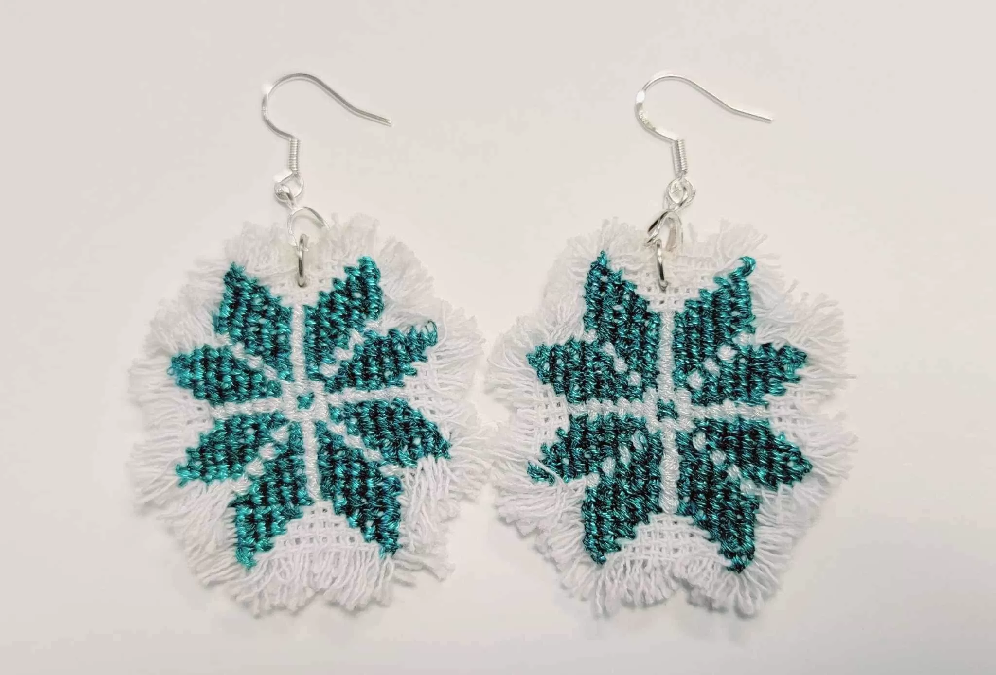 Hand Embroidered Earrings