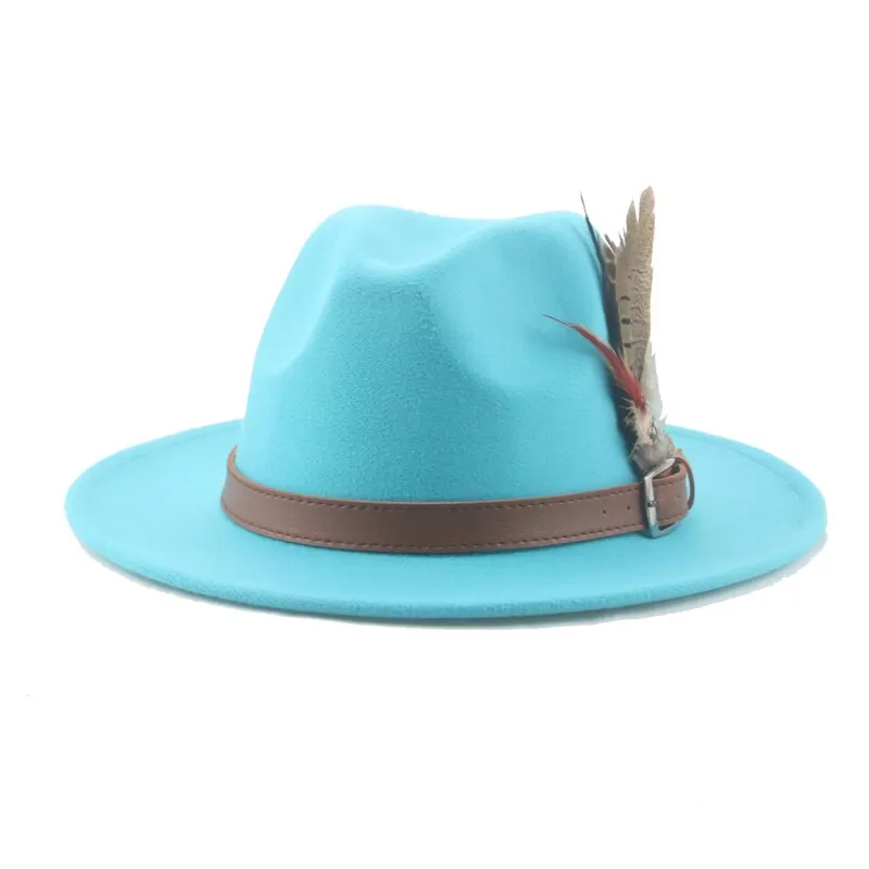 Hat Fedoras Winter Women Hats Men Felt Hat Feather Luxury Fashion hat Popular