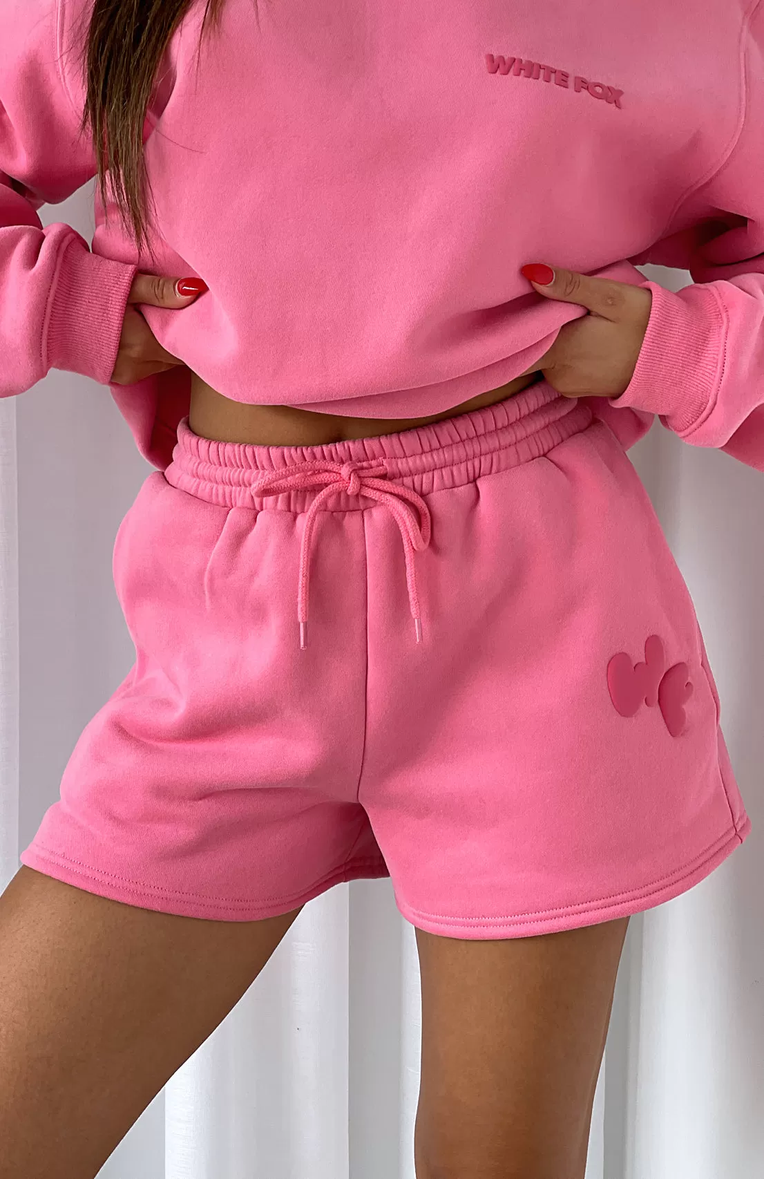 I'm Glad Lounge Shorts Pink