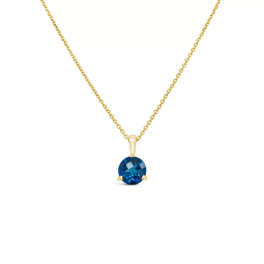 Irisa by Martin Binder London Blue Topaz Solitaire Necklace