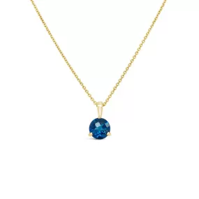 Irisa by Martin Binder London Blue Topaz Solitaire Necklace