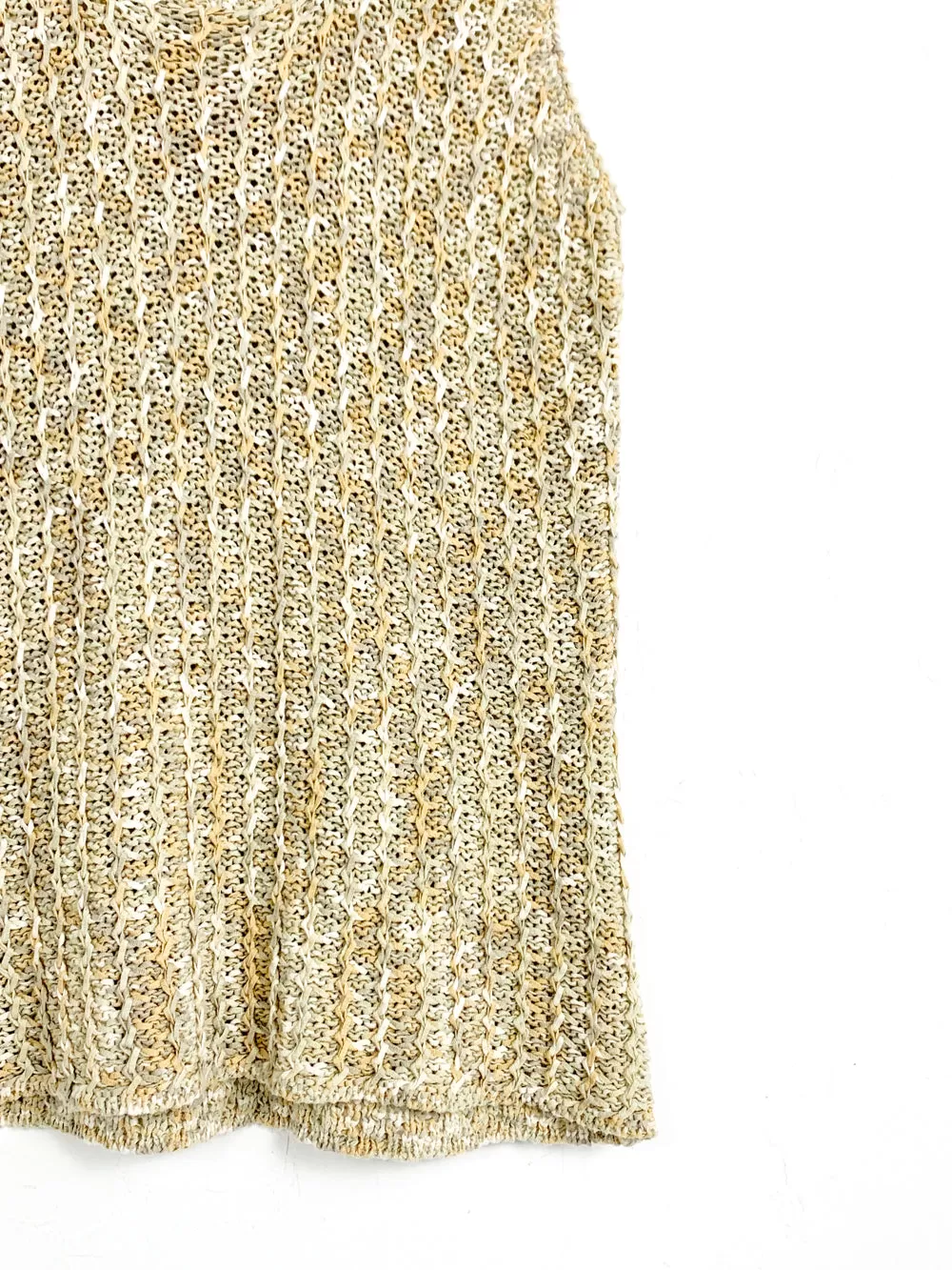 J'envie Earth Toned Woven Sweater Tank