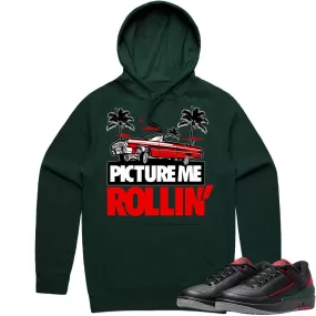 Jordan 2 Low Christmas 2s Hoodie to Match - RED PMR