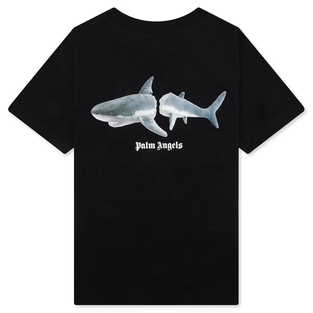 Kid's Shark T-Shirt S/S - Black