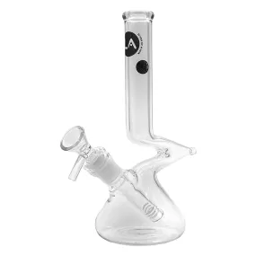 LA Pipes 8-Inch Zig Zag Beaker Bong