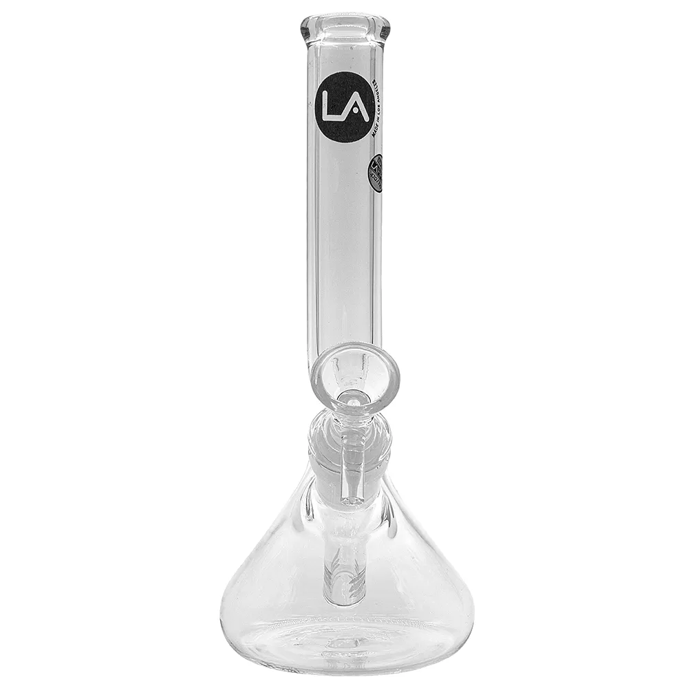 LA Pipes 8-Inch Zig Zag Beaker Bong