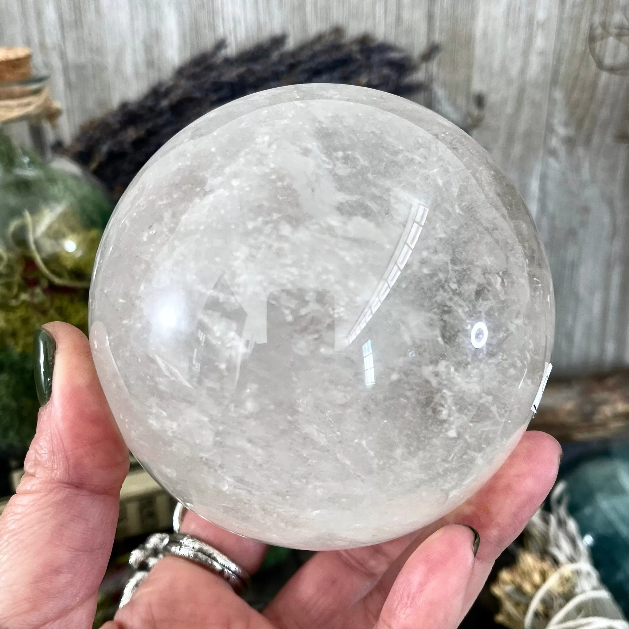 Large Clear Quartz Crystal Ball  / FoxlarkCrystals