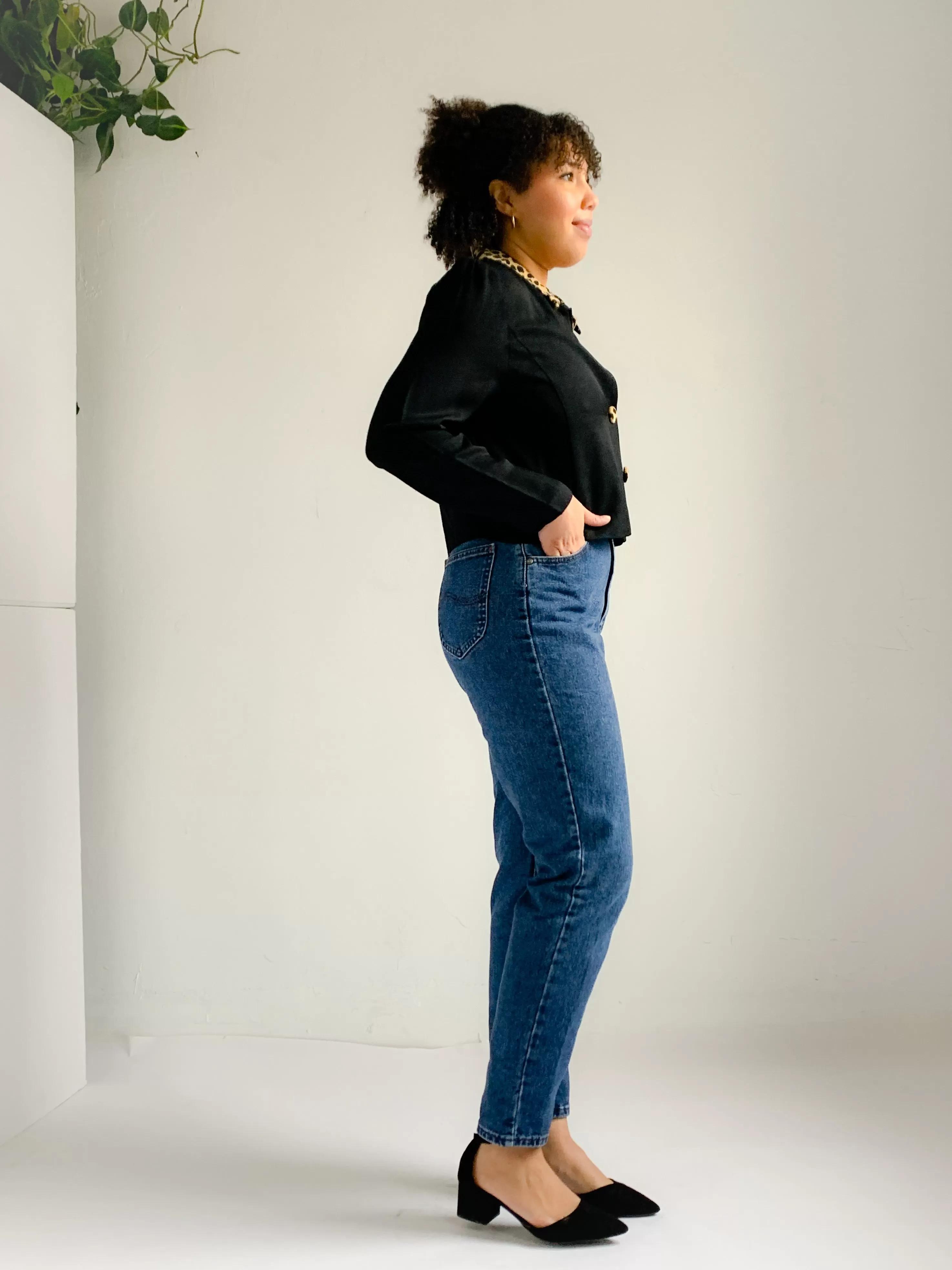 LEE Dark Denim High Rise Jeans