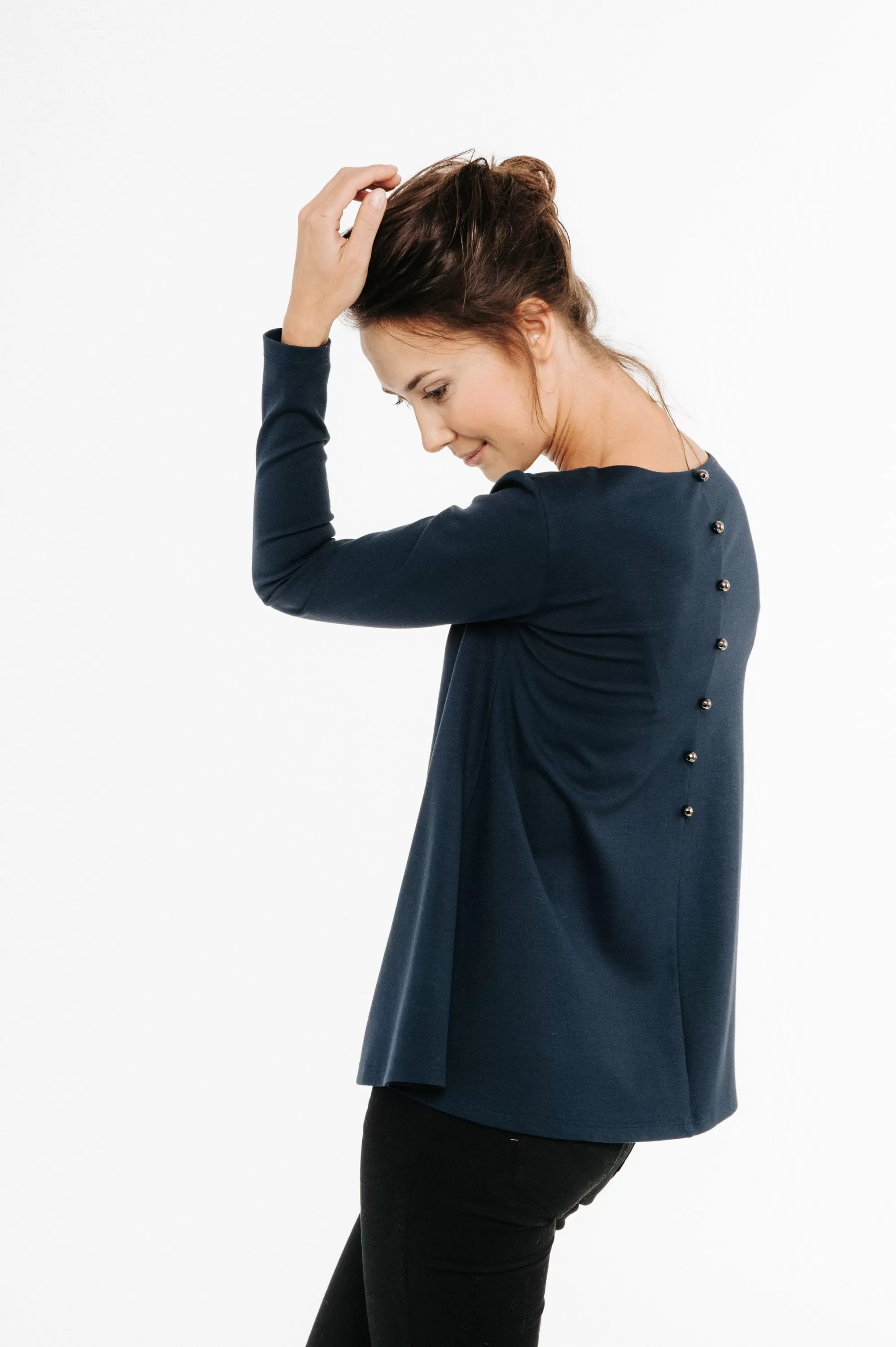 LeMuse CALMNESS blouse, Deep blue, L