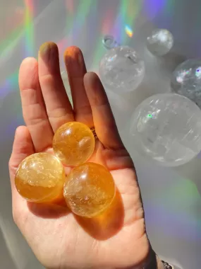 Lil Honey Optic Calcite Spheres - AAA