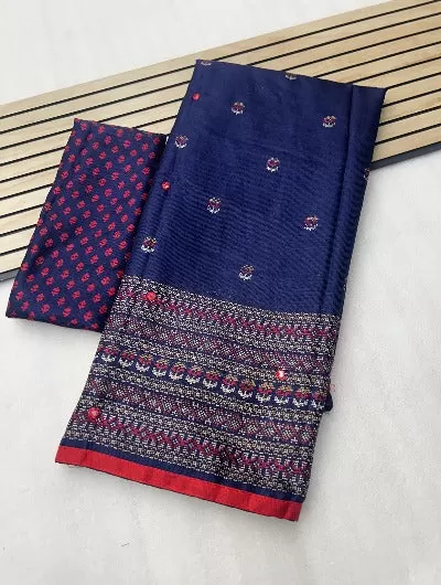 Linen Jute Silk HD Print Saree