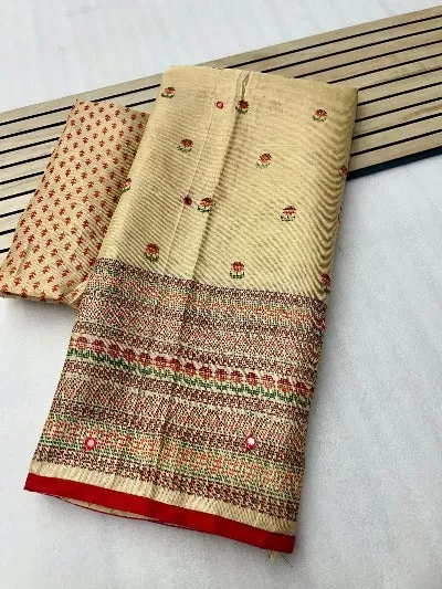 Linen Jute Silk HD Print Saree