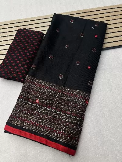 Linen Jute Silk HD Print Saree