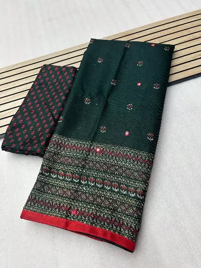 Linen Jute Silk HD Print Saree