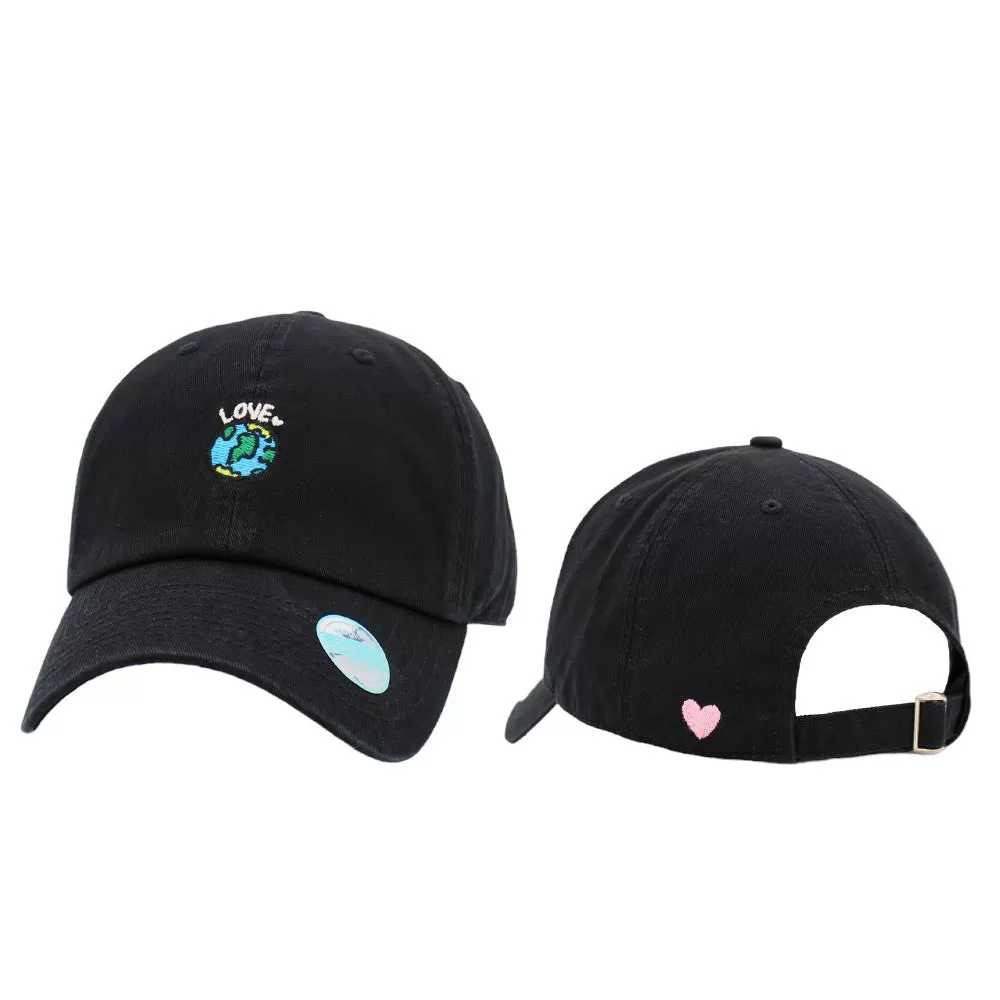 Love Earth Embroidered Baseball Cap