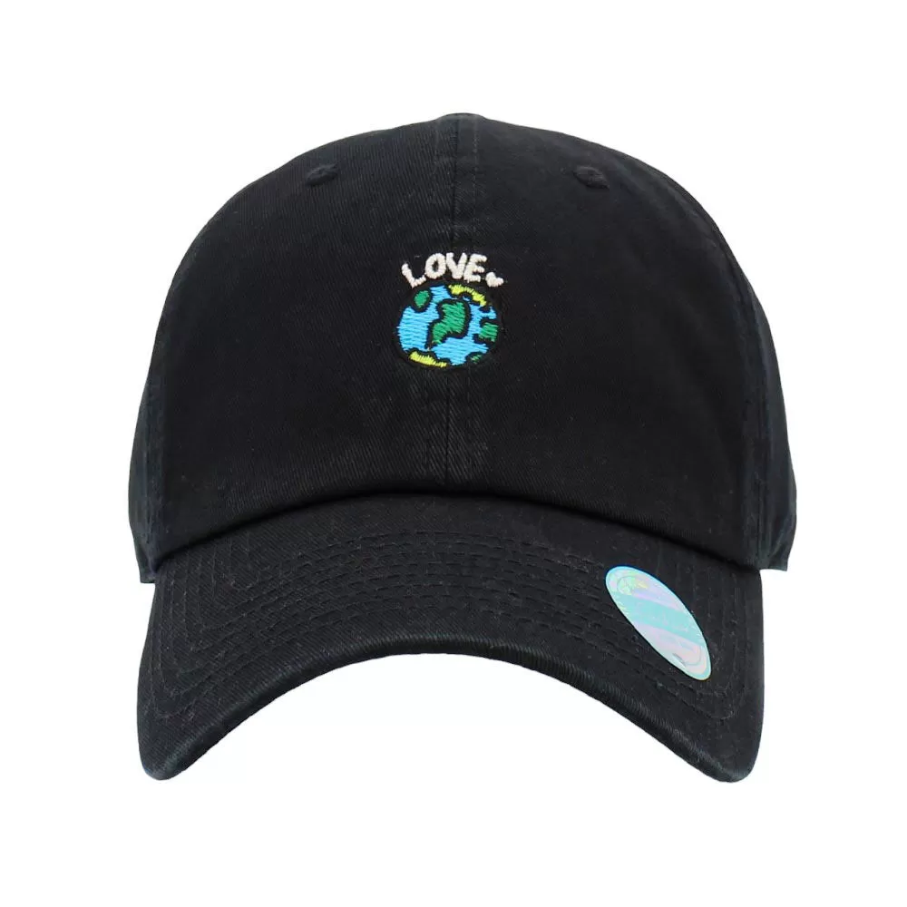 Love Earth Embroidered Baseball Cap