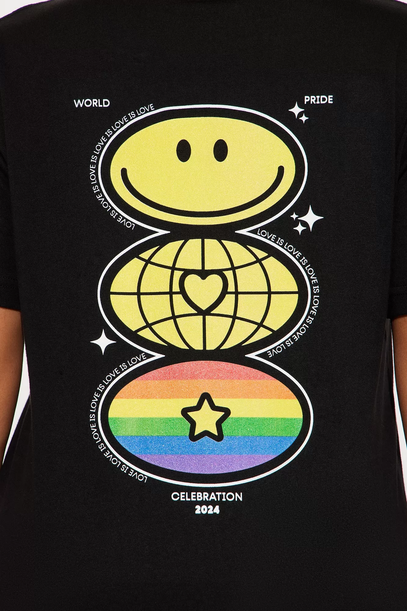 Love Is Love World Pride Tee - Black