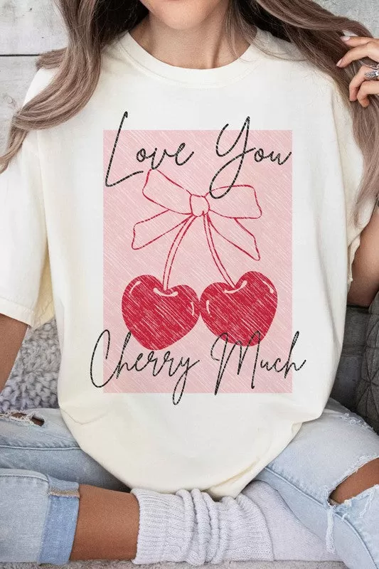 LOVE YOU CHERRY MUCH GRAPHIC TEE