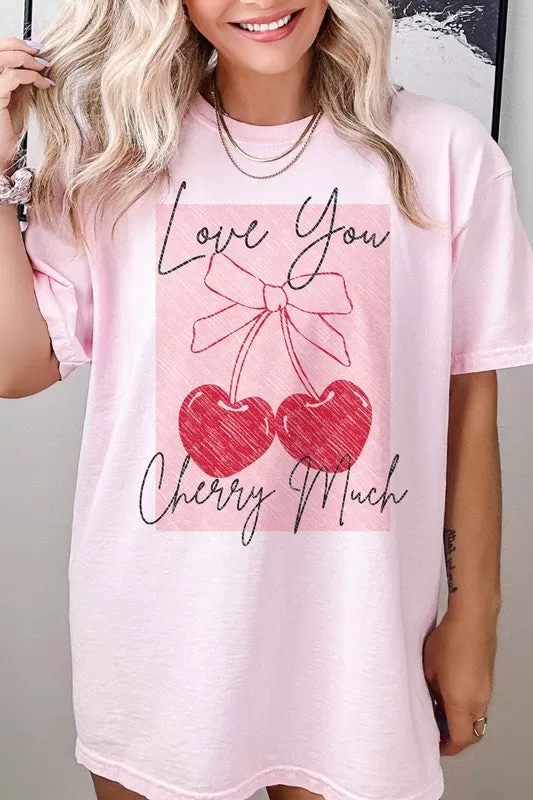 LOVE YOU CHERRY MUCH GRAPHIC TEE