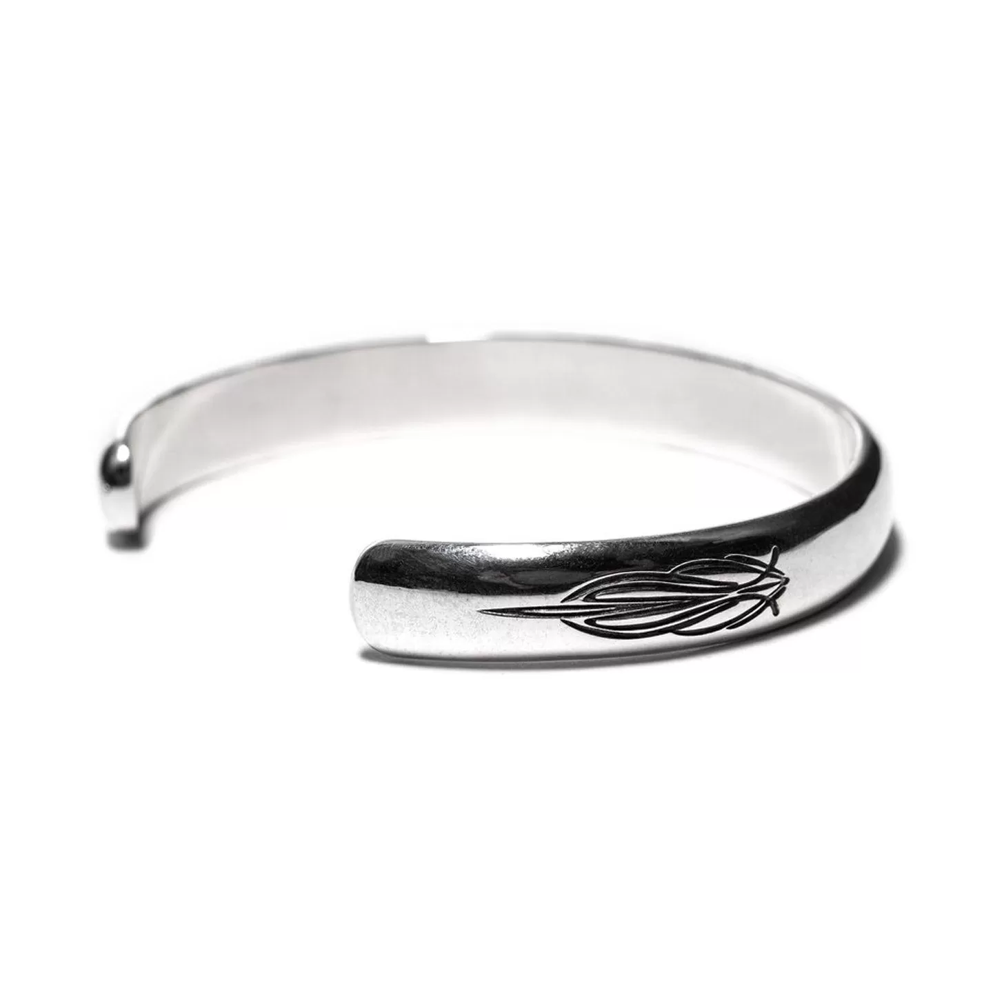 MAPLE PINSTRIPE BANGLE SILVER 925