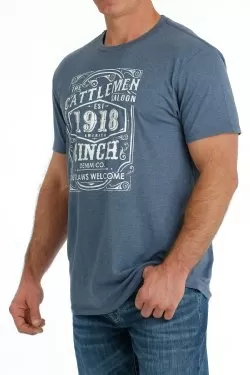 Men's Cinch THE CATTLEMEN SALOON CINCH TEE - BLUE