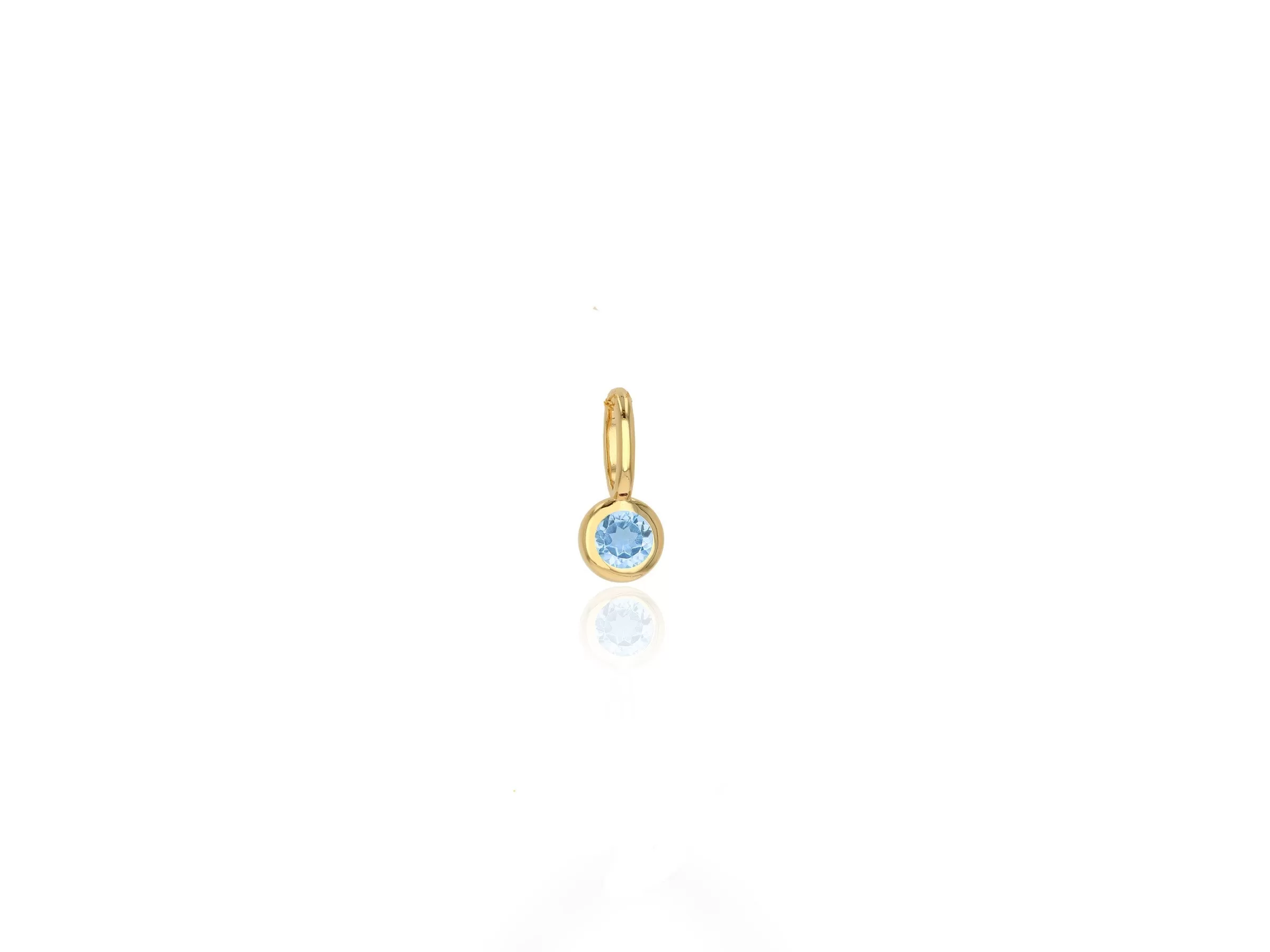 Mini Blue Topaz Charm Only