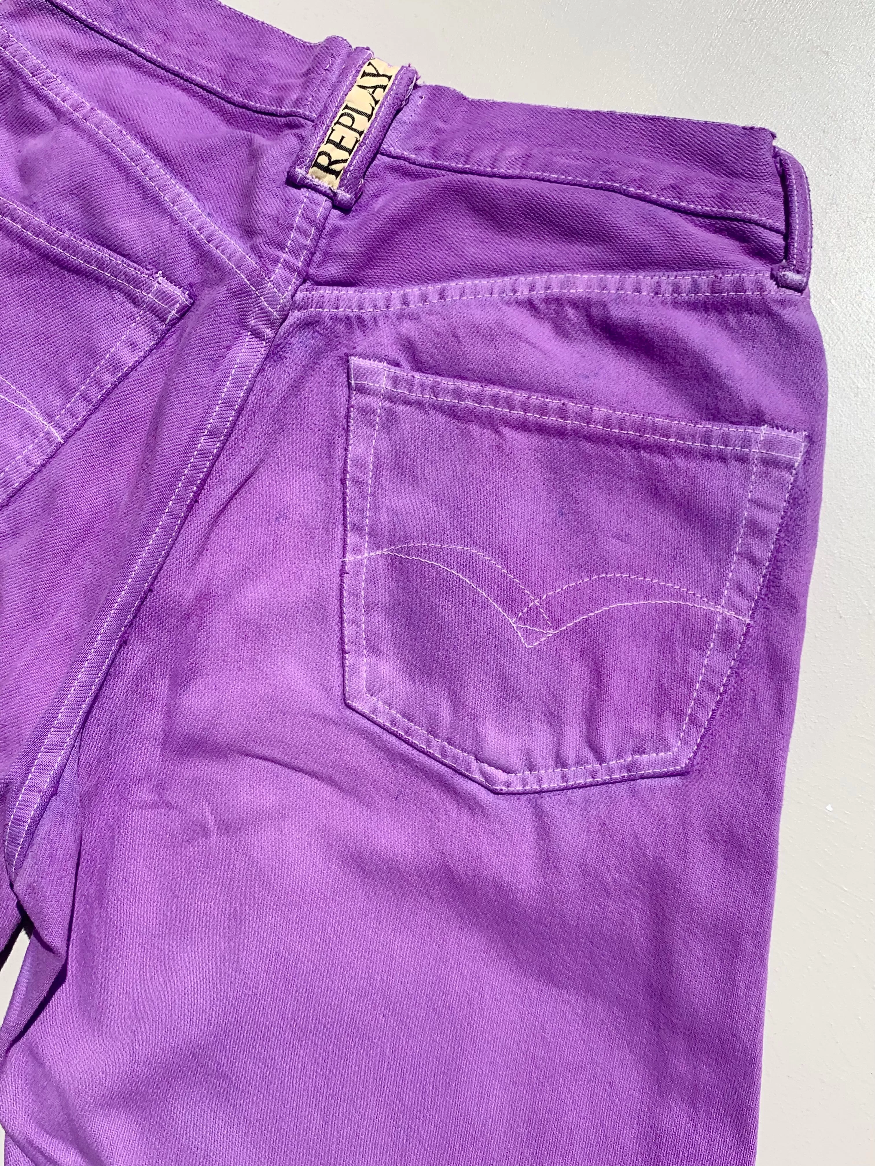 MK VINTAGE LILAC DENIM JEANS talla S/M