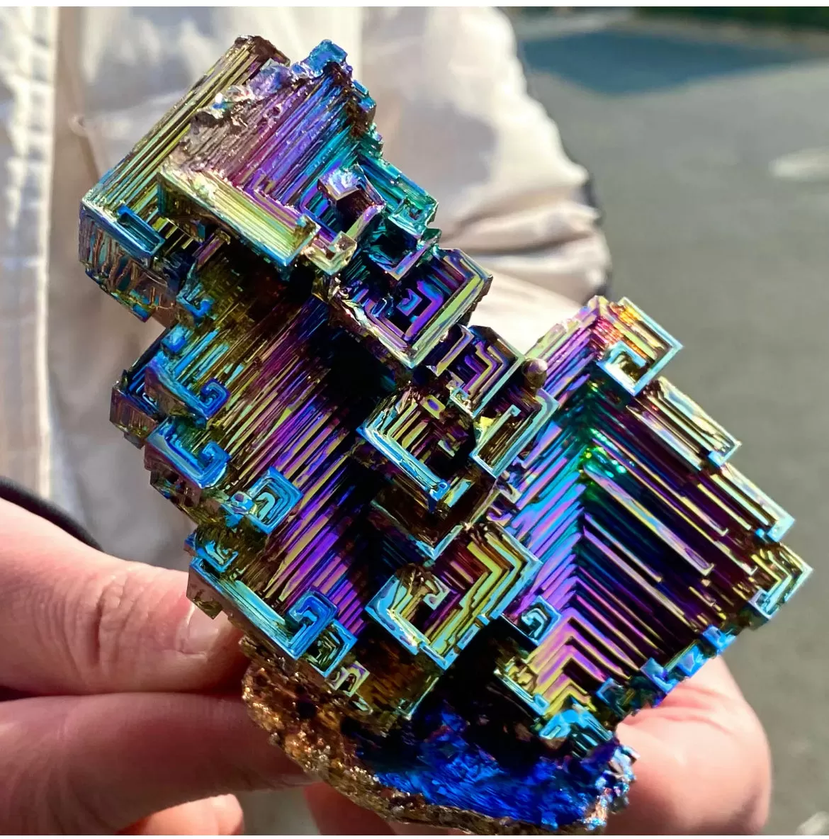 Natural Large Bismuth gemstone Crystal