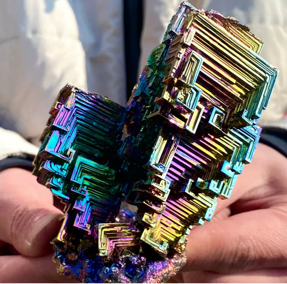 Natural Large Bismuth gemstone Crystal