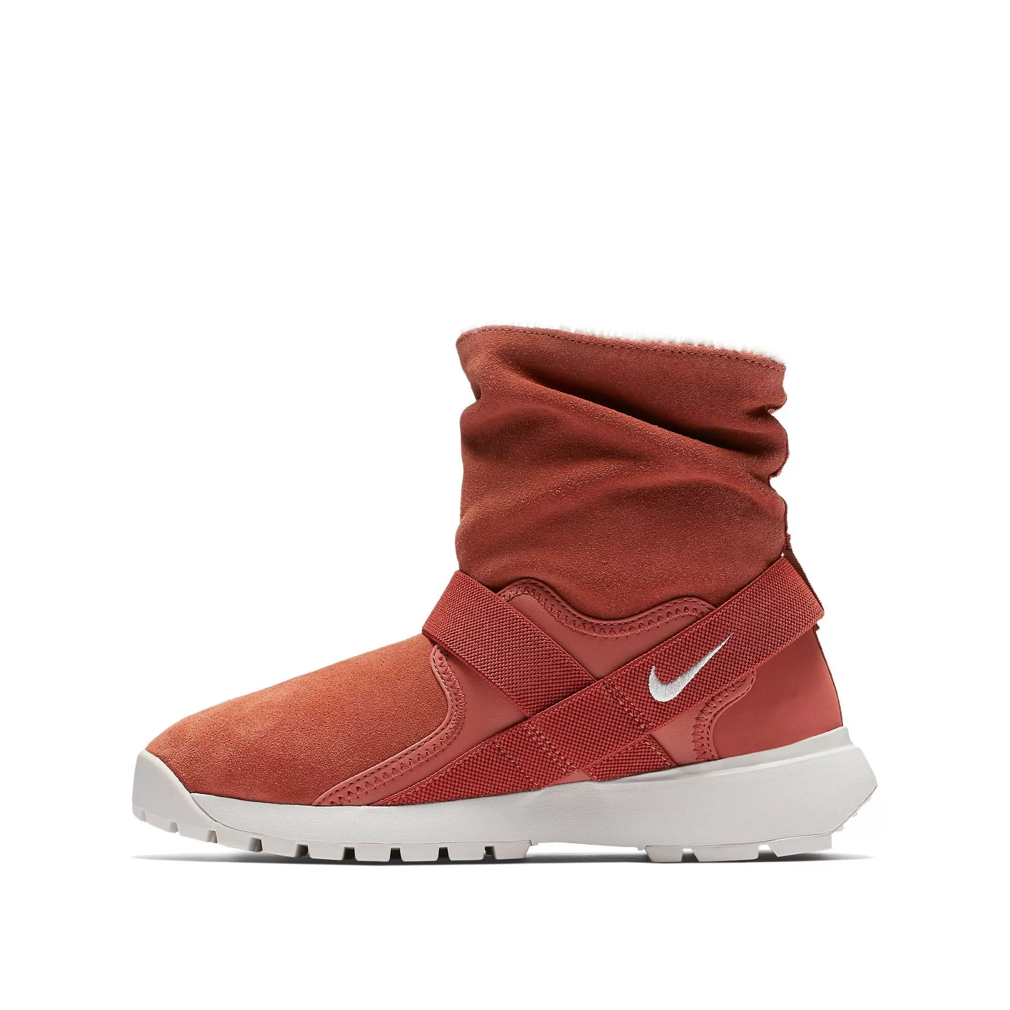 Nike Golkana Slip On Orange Suede Leather Womens Boots 862513 203