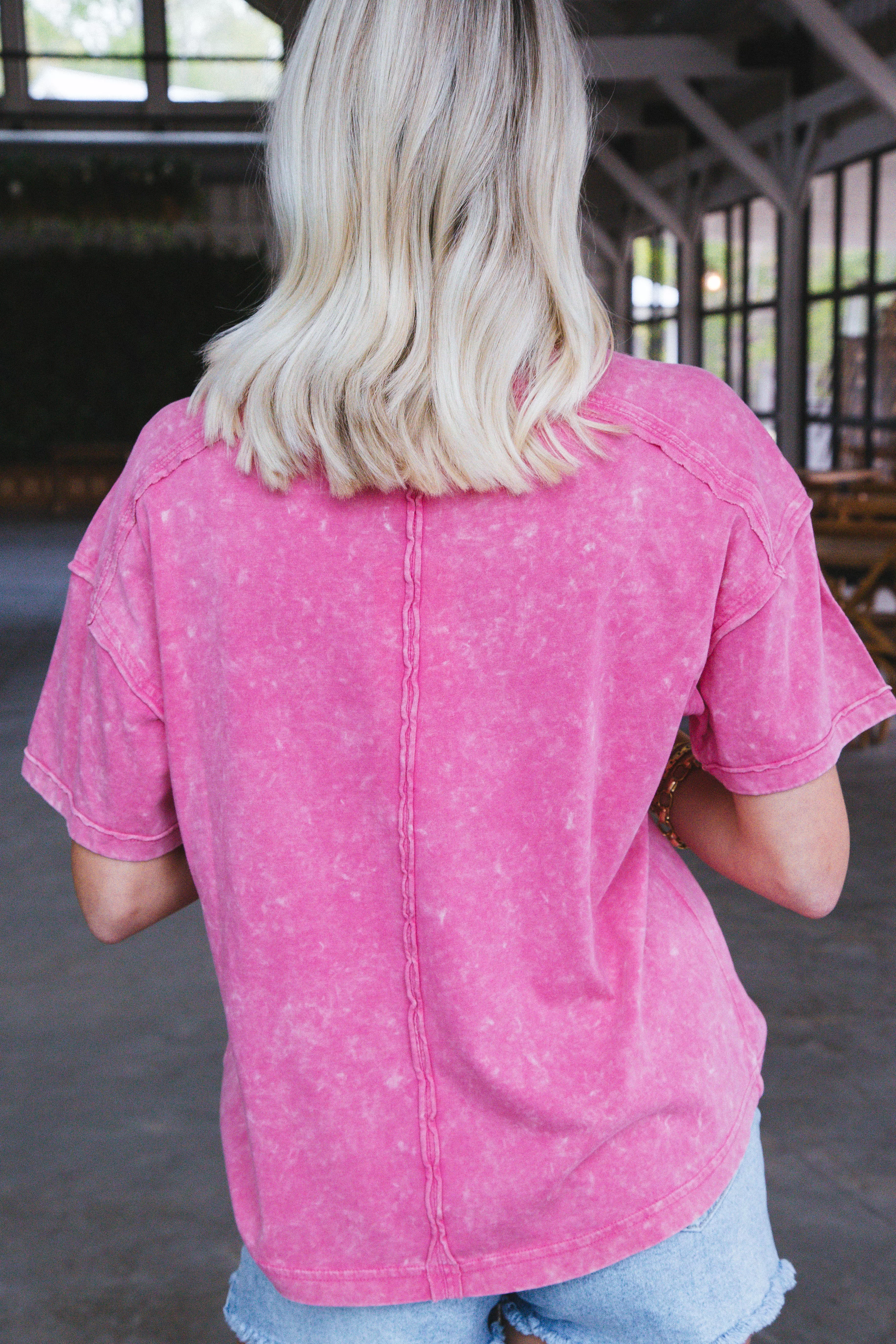 Ontario Oversized Tee, Pink