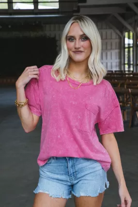 Ontario Oversized Tee, Pink