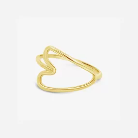 Open Heart Wrap Fashion Ring